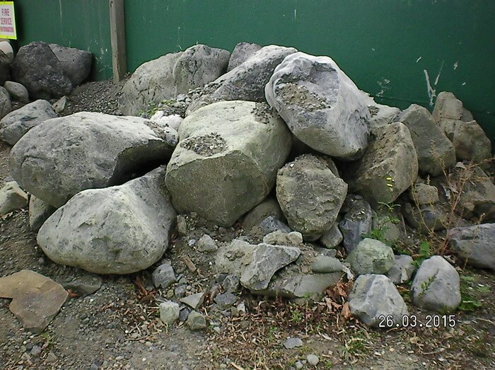 Landscape rocks, sample 2 - available from Marlborough Turf Professionals